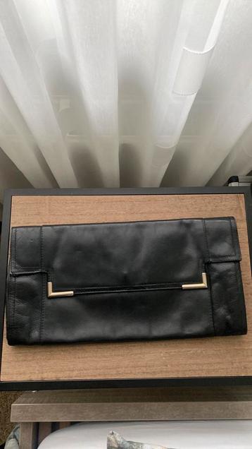 Mooie echt Kalfs leren Clutch/ envelop schouder tas beschikbaar voor biedingen