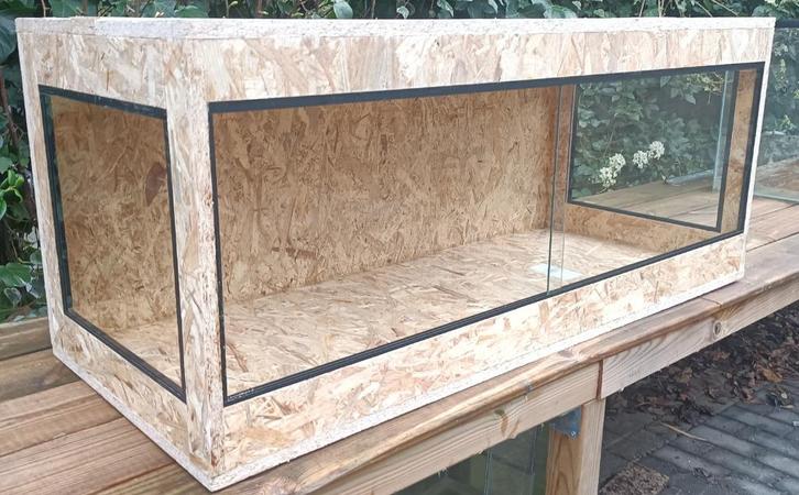 nieuw osb3 reptielen terrarium 100x50x50 met zij ramen, Dieren en Toebehoren, Reptielen en Amfibieën | Toebehoren, Nieuw, Ophalen of Verzenden