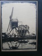 MOLEN te Heemstede Mooie Houtsnede van WALRAVEN, Antiek en Kunst, Ophalen of Verzenden