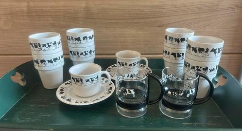 Koeien servies: melkbekers/k&s/theeglazen vanaf pst:, Huis en Inrichting, Keuken | Servies, Zo goed als nieuw, Overige typen, Overige stijlen