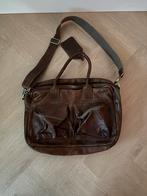 Cowboysbag leren tas cognac, Overige merken, Gebruikt, Bruin, Ophalen of Verzenden