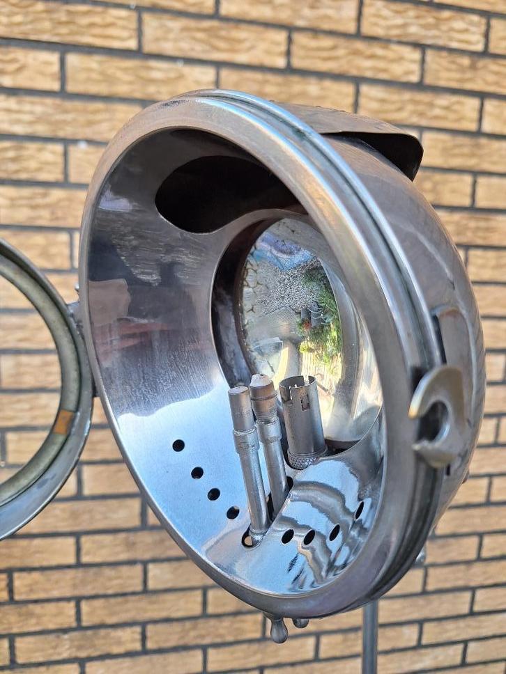 Antieke auto koplamp Super-As 1925, carbid/elektrisch, Antiek en Kunst, Antiek | Lampen, Ophalen of Verzenden