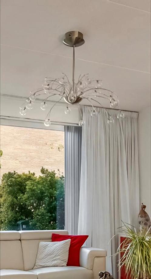 Halogeen hanglamp, Huis en Inrichting, Lampen | Kroonluchters, Zo goed als nieuw, Ophalen
