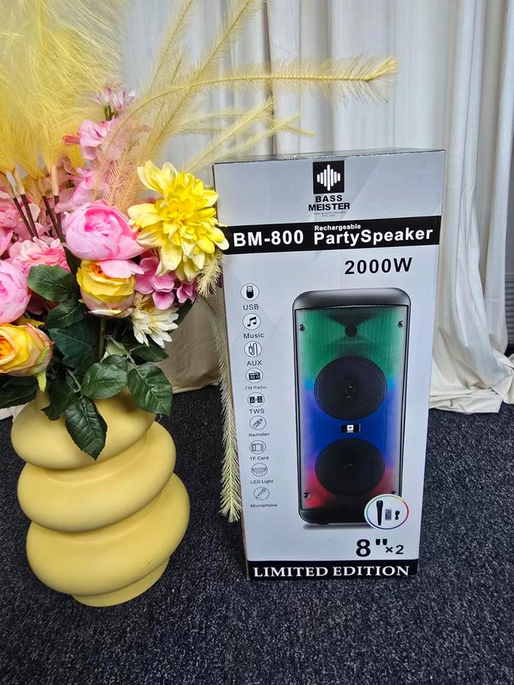 Party Speaker 2000W - Krachtig Geluid!, Audio, Tv en Foto, Luidsprekers, Nieuw, Overige typen, 120 watt of meer, Overige merken