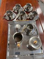 Space Age Italiaans design koffie & theeservies RVS, Verzamelen, Ophalen of Verzenden, Huis en Inrichting
