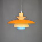 Lyskaer Belysning hanglamp oranje, blauw, geel, vintage lamp, Huis en Inrichting, Lampen | Hanglampen, Minder dan 50 cm, Ophalen of Verzenden