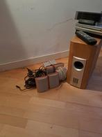 Pioneer subwoofer met 5 kleine speakers, Ophalen of Verzenden, Gebruikt, 5.1-systeem, Pioneer