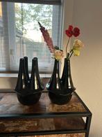 Tulpenvaas toeter vaas, Ophalen, Zo goed als nieuw, Zwart, Minder dan 50 cm