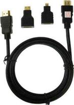 3 in 1 HDMI Full HD 1080P 1.8 meter kabel mini micro adapter, Ophalen, Nieuw, Minder dan 2 meter, HDMI-kabel