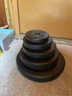 Weights 75kg + barbell 170cm+2 dumbbels, Ophalen, Gebruikt