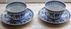 Set van 2 vintage kop en schotels, Ophalen of Verzenden, Zo goed als nieuw, Porselein, Kop en/of schotel