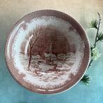 In Nieuwstaat- Precenteer schaaltje, met Winterse sfeer!!, Keramiek, Ophalen of Verzenden, Overige stijlen, Schaal of Schalen