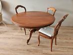 Ronde vintage tafel, Ophalen, Gebruikt, Vier personen, Overige houtsoorten