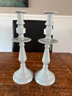 Lifestyle kandelaars, lichtgrijs., 25 tot 50 cm, Ophalen of Verzenden, Zo goed als nieuw, Metaal