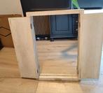 Vintage Spiegel met Deurtjes, Ophalen, Minder dan 50 cm, Glas, Vintage