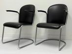 2 vintage Gispen 413 fauteuils, Ophalen, Gebruikt, Minder dan 75 cm, Vintage