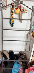 Handoek rek loberon, Ophalen, Zo goed als nieuw, Zwart, Handdoek