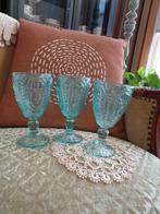 3 Vintage Wijnglazen / Glazen ** Mimosa **, Antiek en Kunst, Antiek | Glas en Kristal, Ophalen of Verzenden