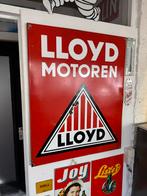 LLOYD Motoren groot oud emaille reclamebord, Verzamelen, Merken en Reclamevoorwerpen, Reclamebord, Gebruikt, ., Ophalen of Verzenden