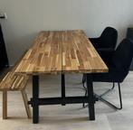 Eettafel met bankje en stoelen, Ophalen, Zo goed als nieuw, Rechthoekig, 50 tot 100 cm