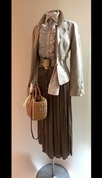 Pinko linnen jasje - Scapa volant blouse - MaxMara rok mt 38, Pinko MaxMara Scapa, Kostuum of Pak, Maat 38/40 (M), Wit