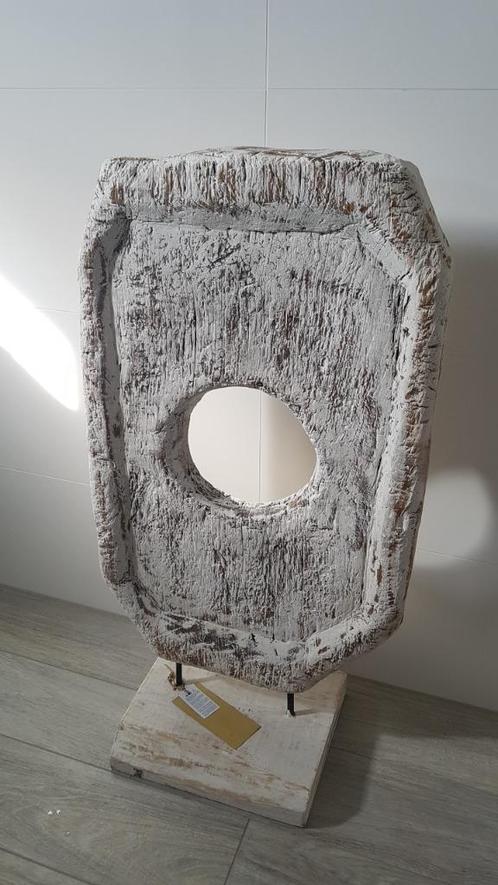 Nieuw houten beeld / ornament / kunstwerk op voet, Verzamelen, Beelden en Beeldjes, Nieuw, Overige typen, Ophalen
