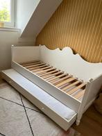 Bopita Belle wit bedbank met lade/ logeerbed., Kinderen en Baby's, Kinderkamer | Bedden, Ophalen, Gebruikt, 180 cm of meer, 85 tot 100 cm