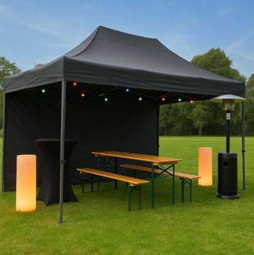 Easy up Partytenten, Heaters, Bier- en statafels, Lampjes  beschikbaar voor biedingen