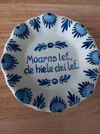 Klein Delfs blauw wandbordje, Ophalen