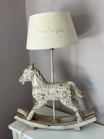 Countryfield Tafellamp Hobbelpaard gebroken wit “Goodnight”, Ophalen, Zo goed als nieuw, Hout, Minder dan 50 cm