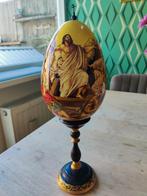 handgeschilderd struisvogelei (Russisch 2001), Huis en Inrichting, Woonaccessoires | Wereldbollen, Ophalen of Verzenden, Nieuw