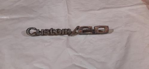 1x oude CUSTOM 20 Chevy type logo embleem 1969-72, Auto diversen, Tuning en Styling, Ophalen