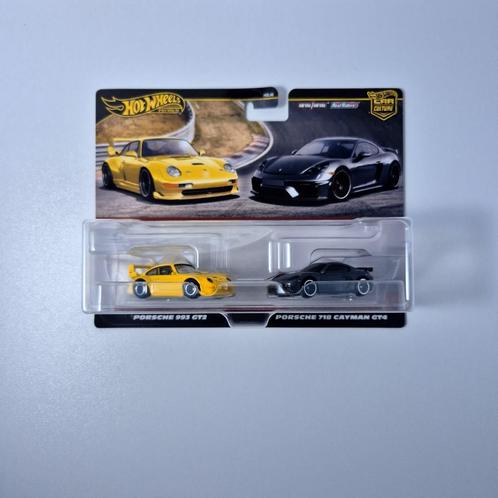 Hot Wheels Porsche Premium 2-Pack uit 2024, Kinderen en Baby's, Speelgoed | Speelgoedvoertuigen, Nieuw, Ophalen of Verzenden