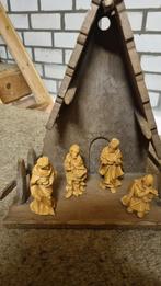 Houten Kerststal met  Figuren, Ophalen of Verzenden