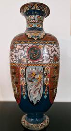 Grote Antieke Cloisonné vaas, Japan 19e eeuw, Meiji periode, Antiek en Kunst, Antiek | Vazen, Ophalen of Verzenden