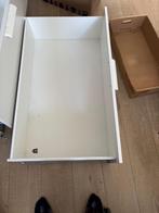 2 witte lades voor onder een IKEA Brimnes bed, Ophalen, Gebruikt, Wit, Tweepersoons