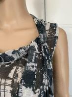 F102 Miss Etam maat S=36/38 jurk grijs/zwart/wit, Ophalen of Verzenden, Zo goed als nieuw, Knielengte, Maat 36 (S)