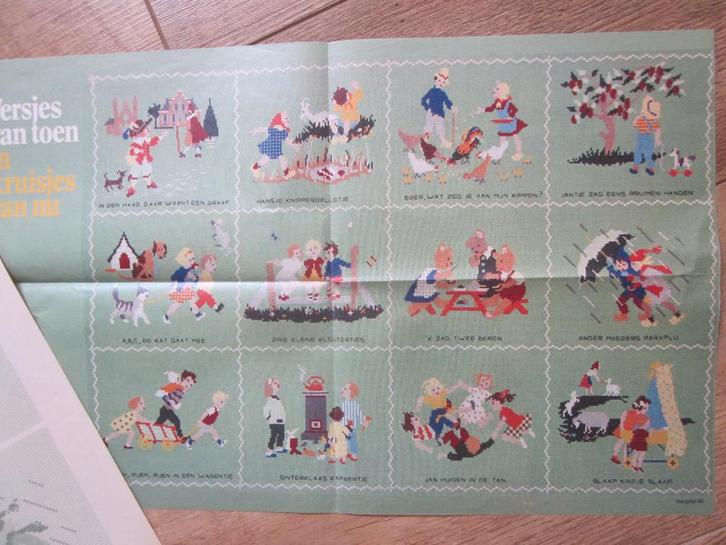 Margriet extra zo borduurt u die versjes van toen., Hobby en Vrije tijd, Borduren en Borduurmachines, Nieuw, Patroon, Handborduren