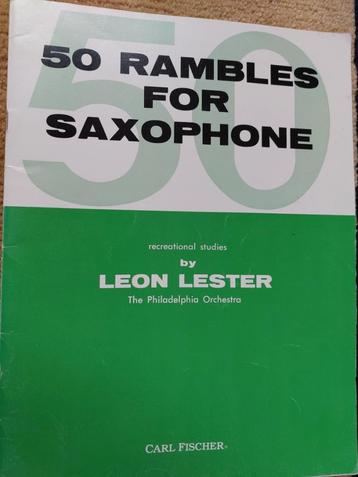 50 Ramblers van Leon Lester leuke solo nummers altsaxofoon  beschikbaar voor biedingen