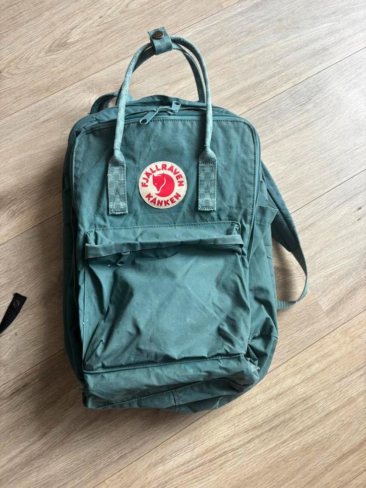 Fjallraven Kanken Laptop 17" frost green, Sieraden, Tassen en Uiterlijk, Tassen | Rugtassen, Zo goed als nieuw, Overige merken