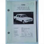 Ford Cortina 1300 1500 1600 GT Vraagbaak losbladig 1967 #1 N, Ophalen of Verzenden, Gelezen, Ford