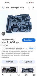 Festool Inlay - inzet T 15+3/T 18+, Ophalen of Verzenden, Gevuld, Gebruikt