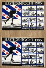 ELFSTEDENTOCHT 1985 EN 1986 - 2 STICKERS, Ophalen of Verzenden, Zo goed als nieuw, Overige typen, Overige merken