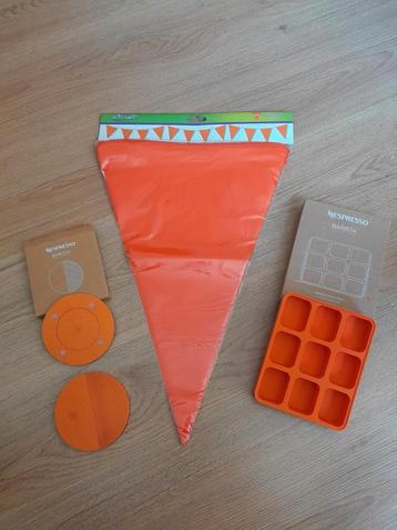 Nespresso oranje accessoires NIEUW IN DOOSJES beschikbaar voor biedingen