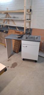 Spoelblok met kraan en boven kasten., Ophalen, 50 tot 100 cm, Zo goed als nieuw, Minder dan 100 cm