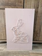 Leuk 3D wanddecoratie met konijn, Ophalen of Verzenden, Zo goed als nieuw, Wanddecoratie