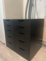 2x Zwarte Alex Ladekast IKEA, Huis en Inrichting, Ophalen, Overige materialen, Minder dan 50 cm, Gebruikt