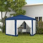 Tuinpaviljoen, Partytent 6-hoekig, Muskietennetten blauw, Ophalen of Verzenden, Nieuw, Minder dan 5 meter, Paviljoen