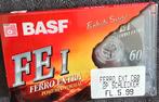 BASF FE I Ferro Extra Cassettebandje - Nieuw in Verpakking, Ophalen, 1 bandje, Origineel, Pop