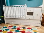 Ledikant: Lorelli Mini Max White 2-in-1 Bed en Commode, Kinderen en Baby's, Gebruikt, Minder dan 140 cm, Minder dan 70 cm, Ophalen